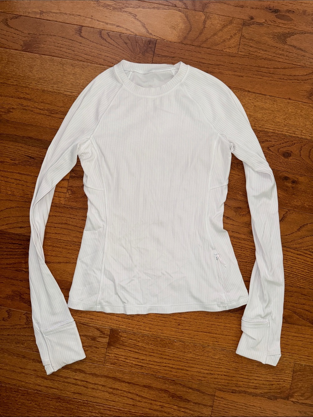 lululemon athletica light gray Ribbed Long-Sleeve Crew